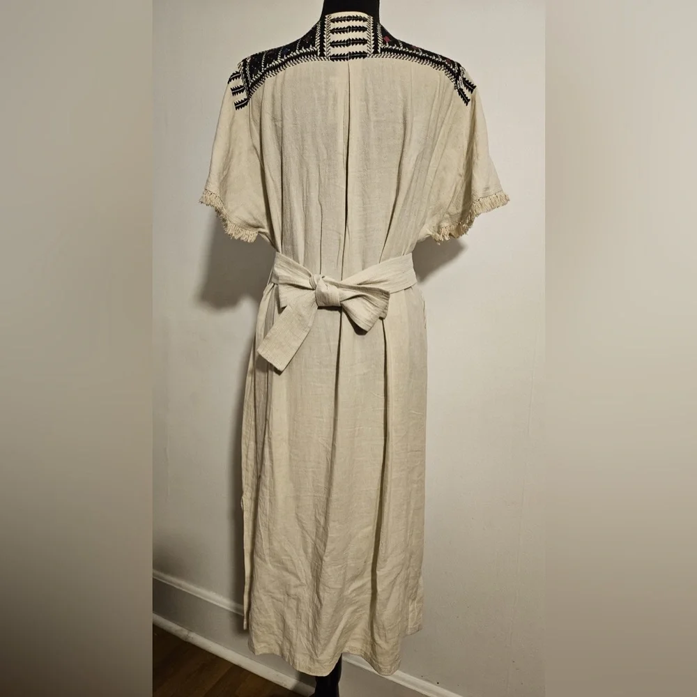99. Madewell Embroidered Paradise Dress Linen NWT - Picture 4 of 5